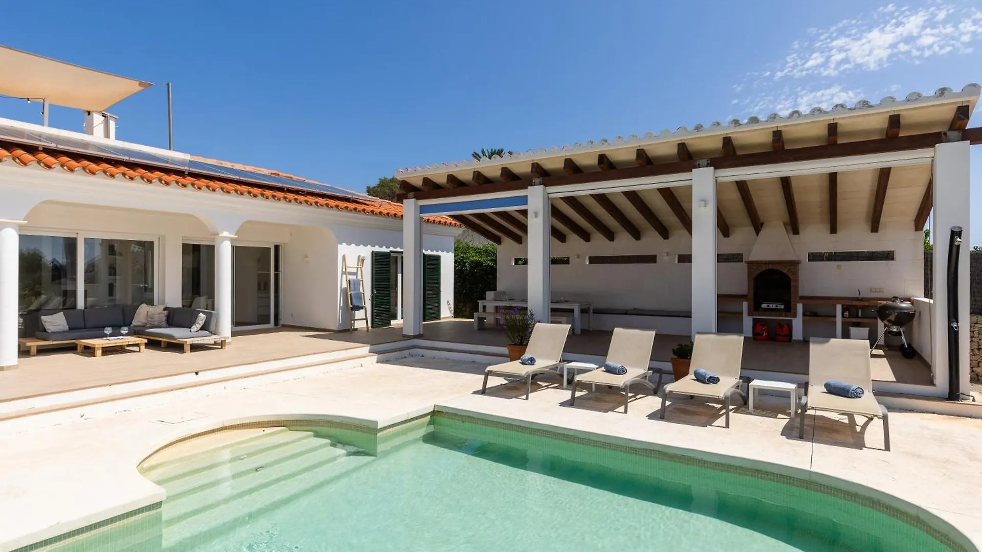 Villa Maravilla With Heatable Pool Rooftopbar With Sea Views And Range Rover Binibeca 0*,  İspanya